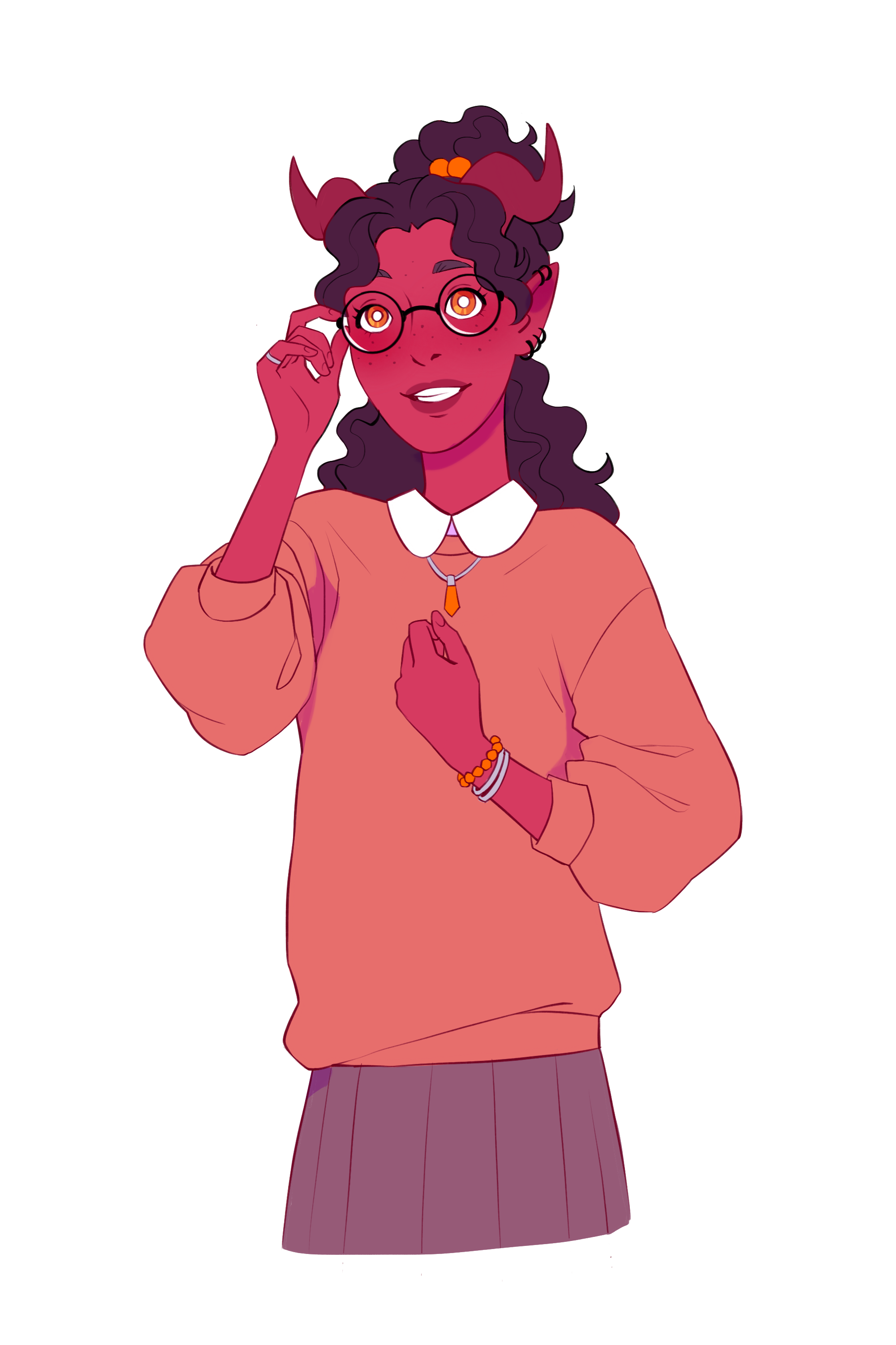 Sadie Brightwell character art from Skycadia, a Daggerheart actual play