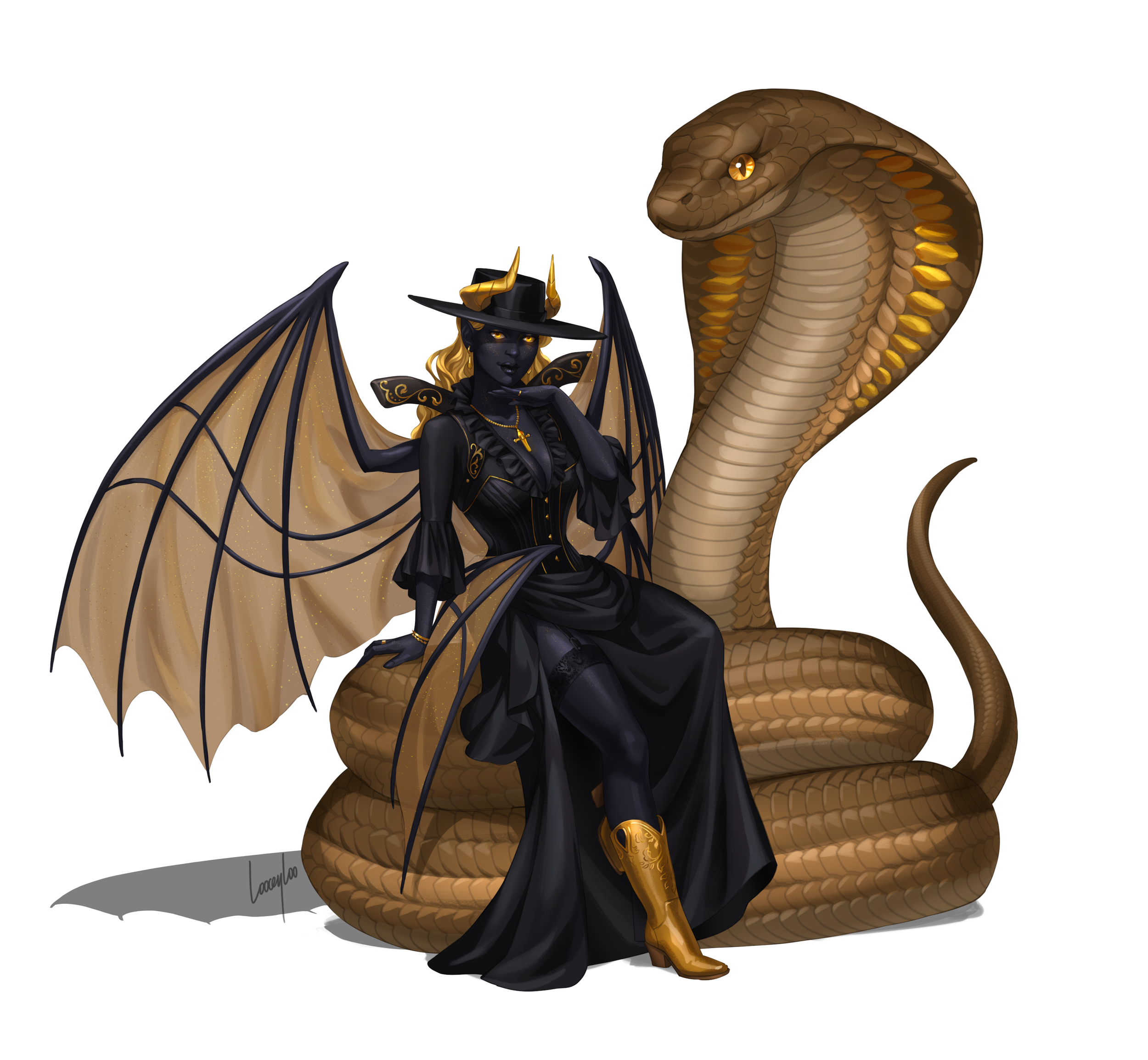 Madame Mercy character art from Sirens of Sundown, a Daggerheart actual play