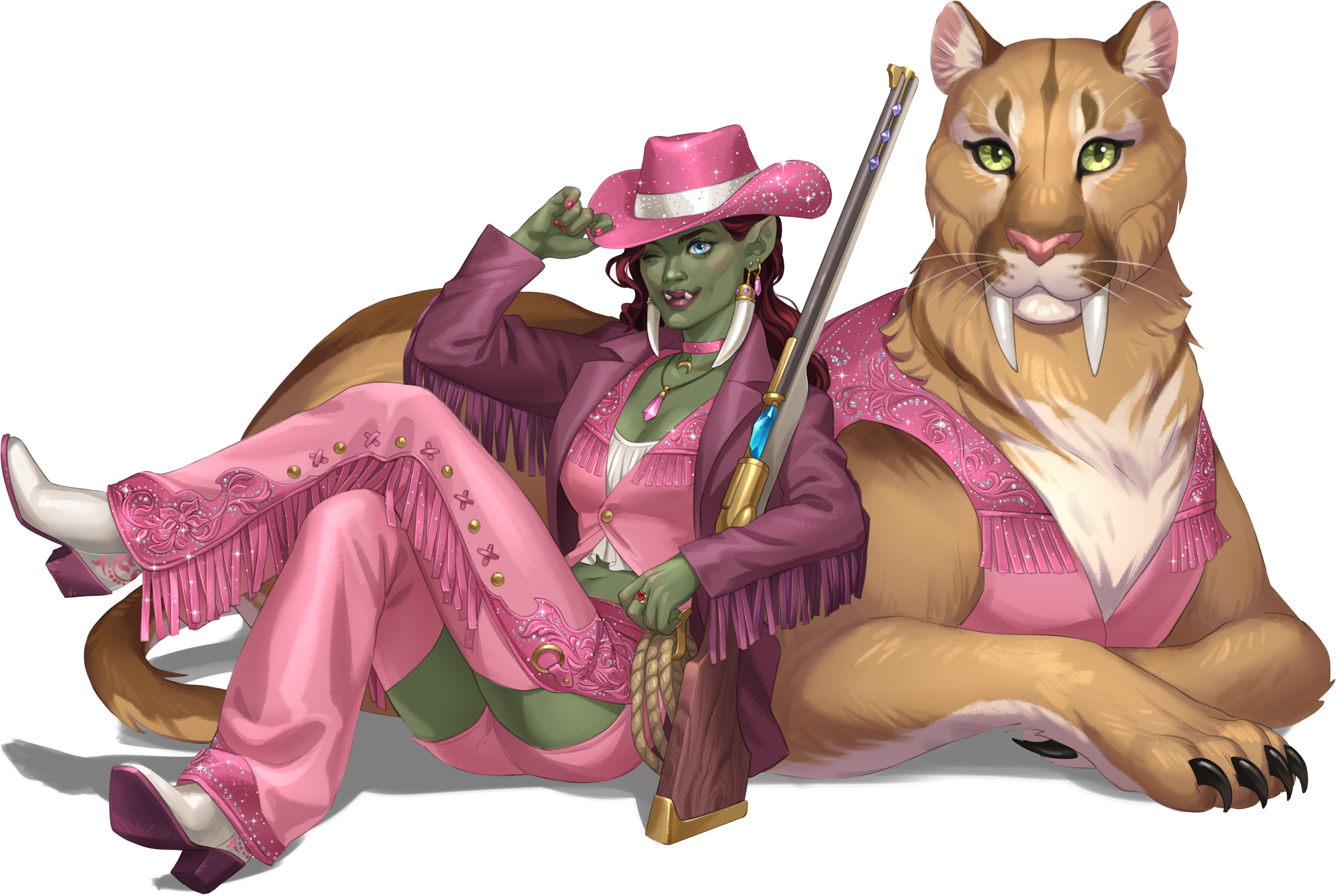 Yasmine &ldquo;Yaz&rdquo; Nash character art from Sirens of Sundown, a Daggerheart actual play