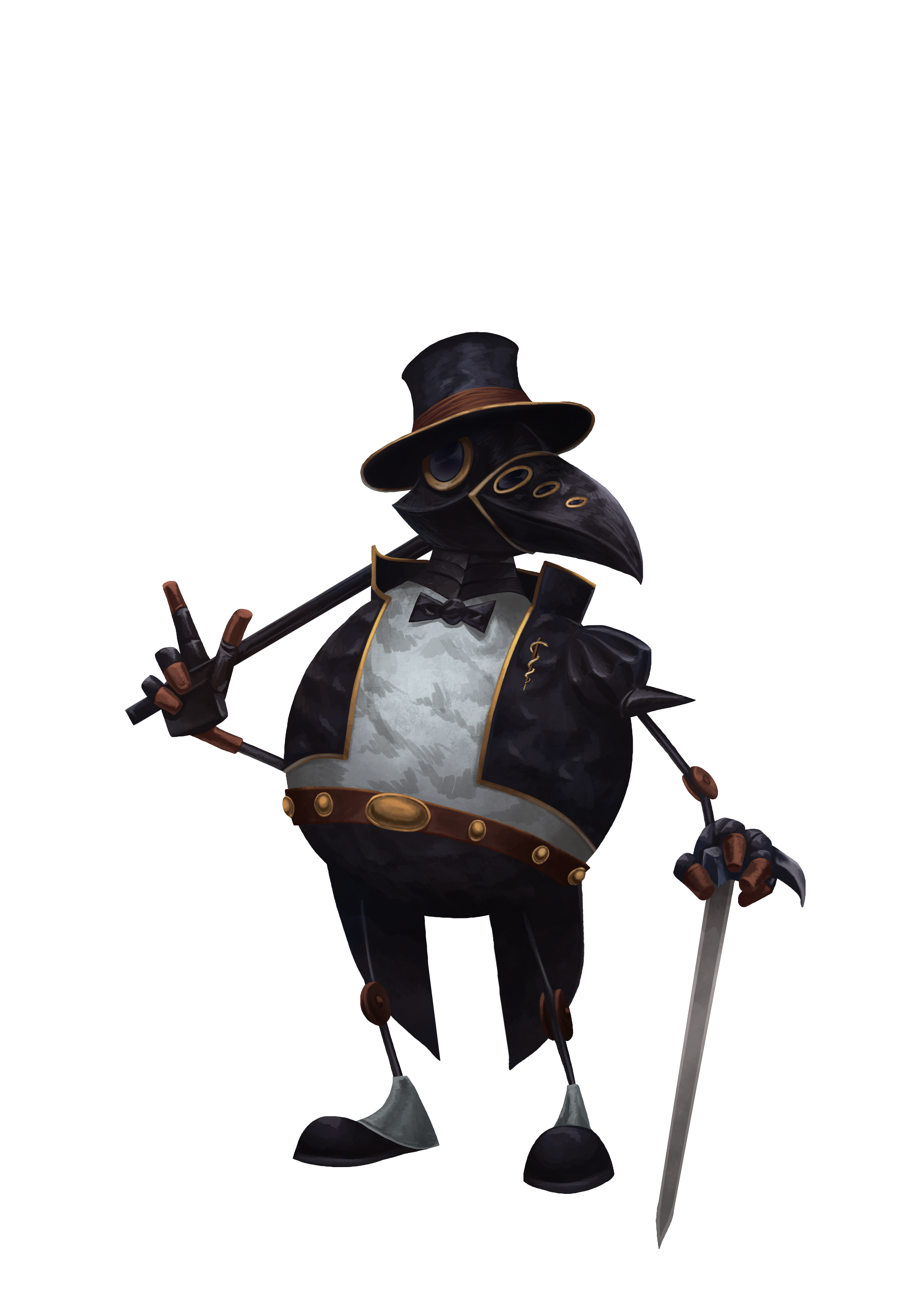 Doc character art from The Last Arcanist, a Daggerheart actual play