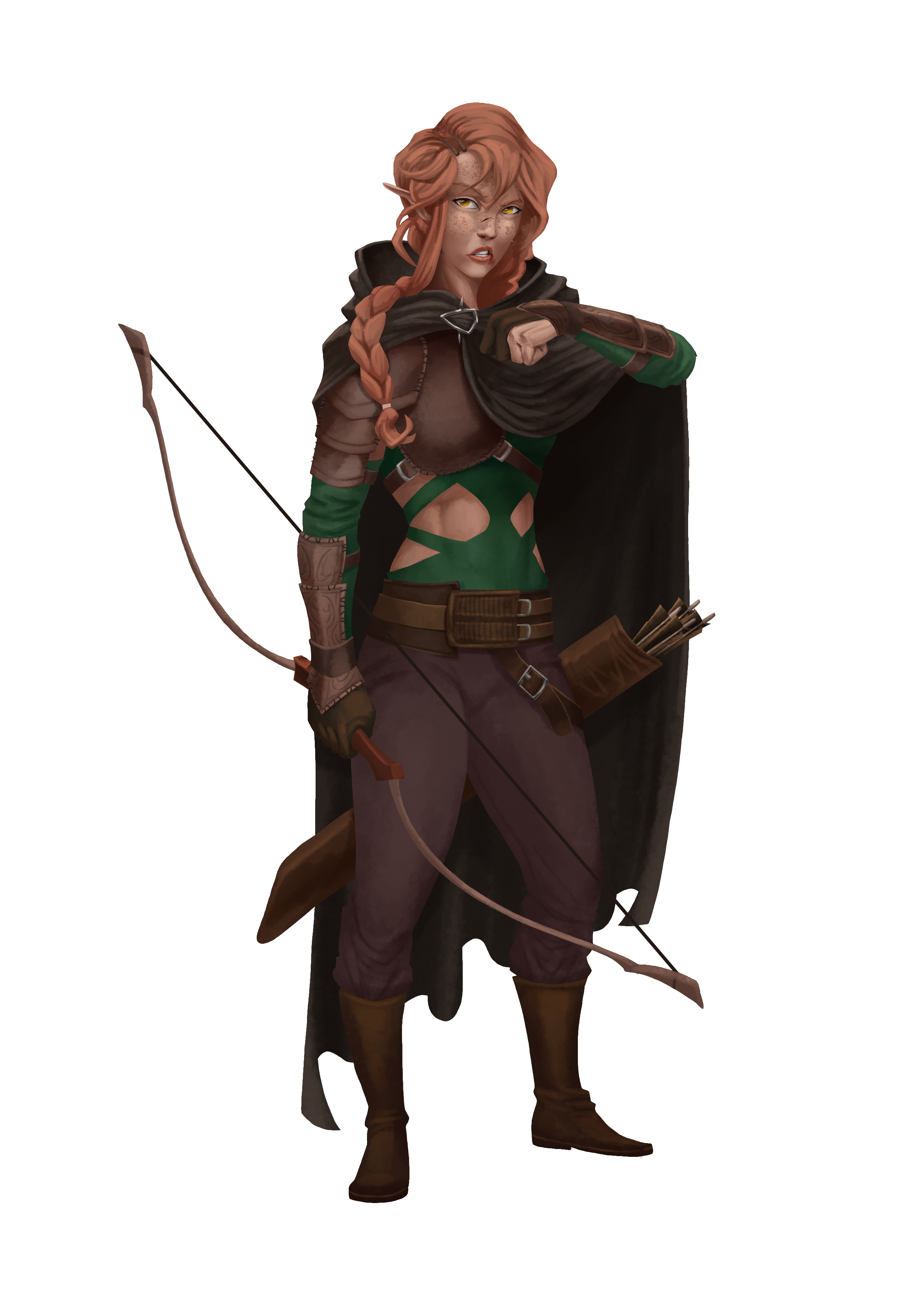 Elanor character art from The Last Arcanist, a Daggerheart actual play